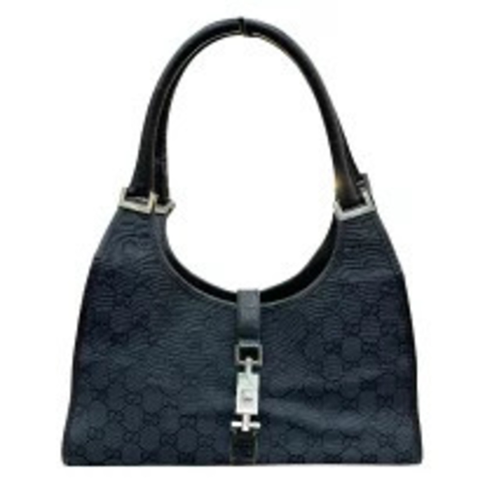 Gucci Jackie handbag Navy Blue GG canvas